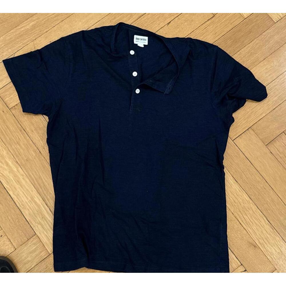 Todd Snyder Men's Navy Polo Shirt